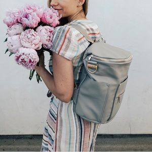 Fawn design original diaper backpack in gray